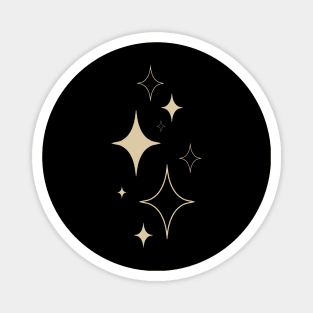 Gold Stars Boho Magnet